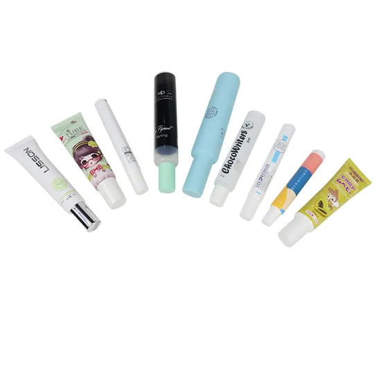 OEM 5ml Squeeze Collapsibl PE Plastic Eye Cream Twist off Tip Long Nozzle Skin Care Cosmetic Tube