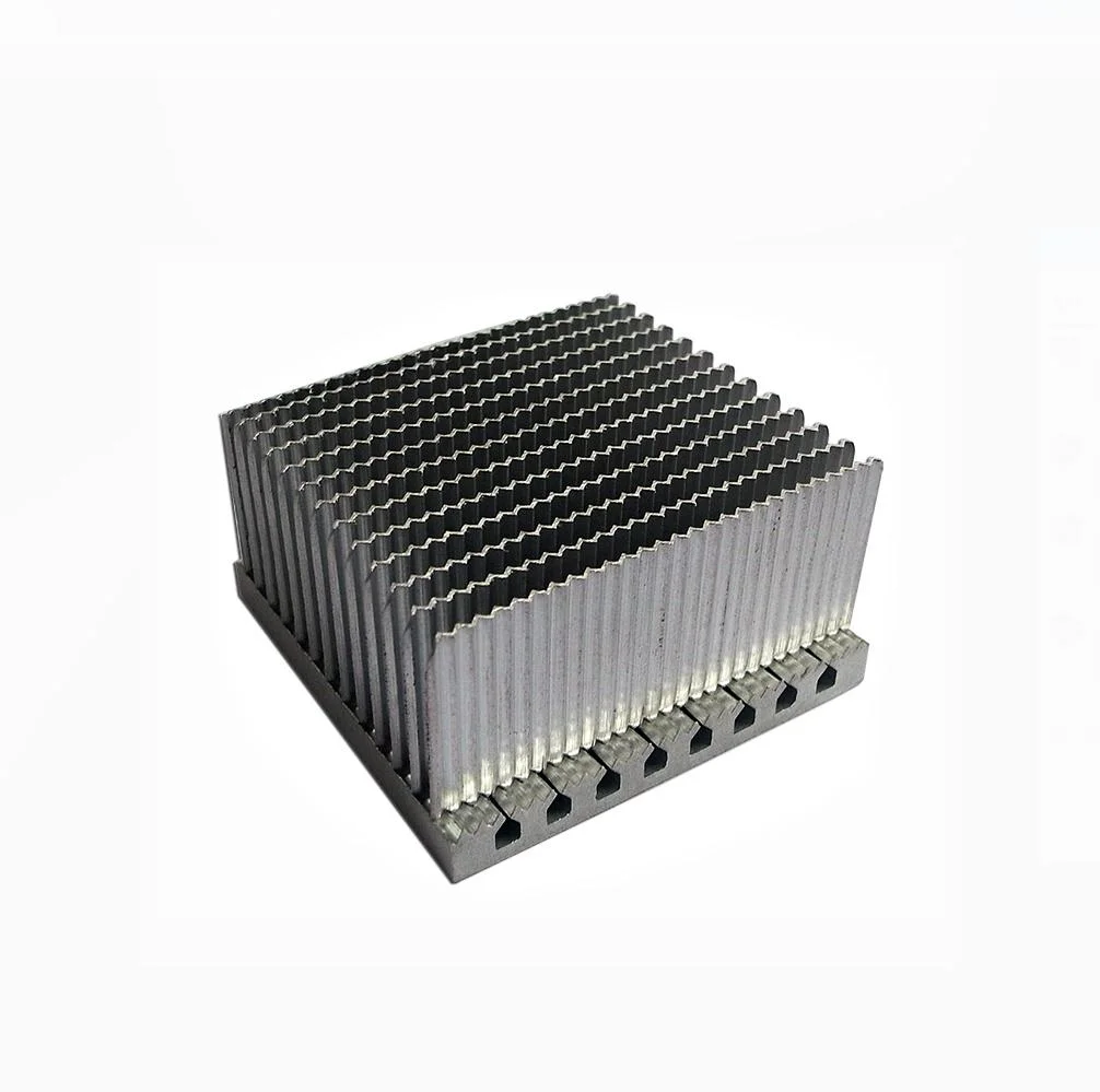 Customized Groove Machining Pin Fin High Power Industry Heat Sinks Extrusion Aluminum Thermal Solution Heat Sinks with CNC Mill Drilling Flat Surface