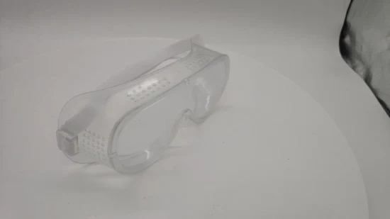 Gafas protectoras de orificio de respiración indirecta blanca para salpicaduras de líquidos industriales de laboratorio