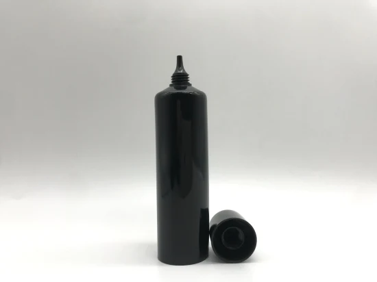 Tubo de plástico de boquilla de punta extruida de colores de venta caliente con tapón de rosca