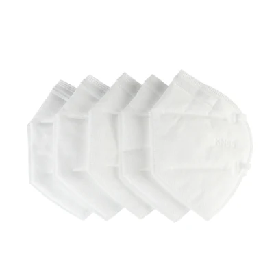 5 capas KN95 Mascarilla 95% Filtro de tela fundida por soplado Anti Pm2.5 Respirador protector Máscara de seguridad estándar de China Máscara desechable Máscara KN95